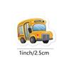 Cartoon Yellow School Bus Stickers 100-500pcs Children's Party Gift Wrapping Labels Scrapbook Stationery Rewards