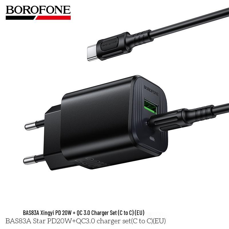 BAS83A Быстрая зарядка PD20W+QC3.0 Европейский набор мобильных зарядных устройств