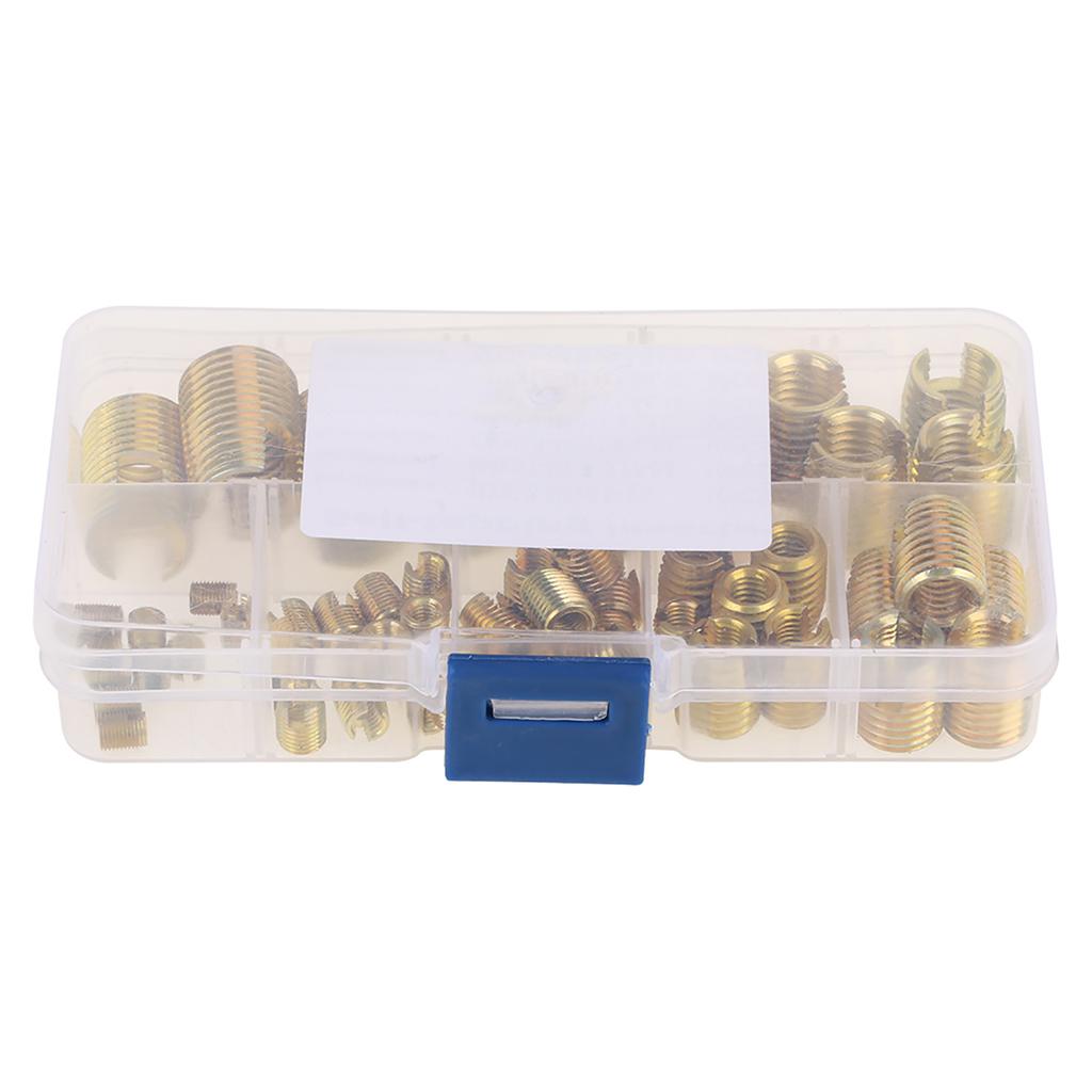 Self Tapping Insert Thread    Tool Nut Inserts with Great Strength and Stability for Metal and Plastics Processing Industry 50Pcs Brass Inserts C