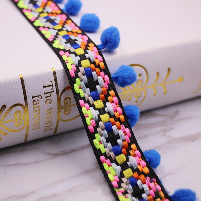 1/5/10Yards Pom Pom Trim Lace Fabric MINI Pearl Pompom Fringe Ribbon Sewing Lace Kintted Fabric Handmade DIY Craft Accessories