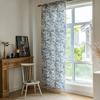 Curtain Finished Half Curtain B & B Tea Room Bedroom Balcony Dining Room Short Curtain Printed Plant Tassel Coffee Curtain