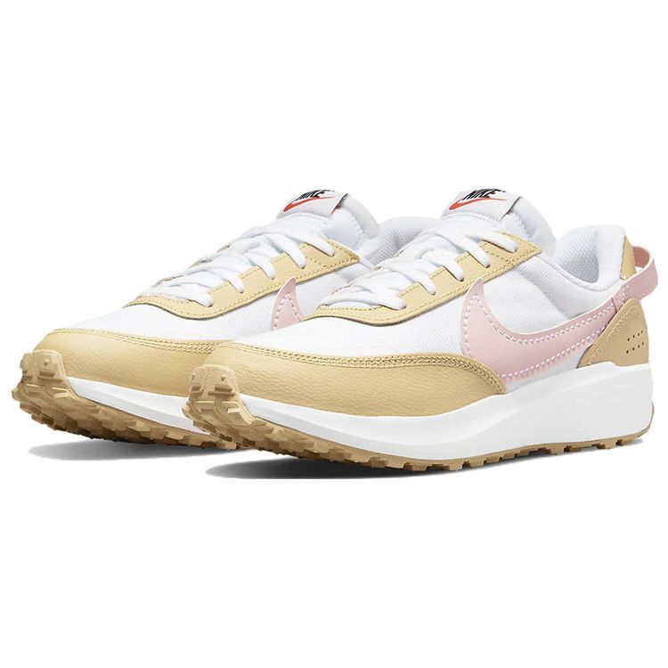 Nike Waffle Debut Sesame Atmosphere женские кроссовки Tan White Gym-Red DV0764-100