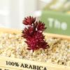 Yousheng 1Pc Artificial Succulent Plant Flocking Flower DIY Home Office Bonsai Decoration
