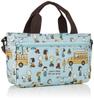 Мини сумка-тоут в сумке 6029 Snoopy эко-сумка для автобусной остановки синяя [Sifre] 2-сторонняя женская,
