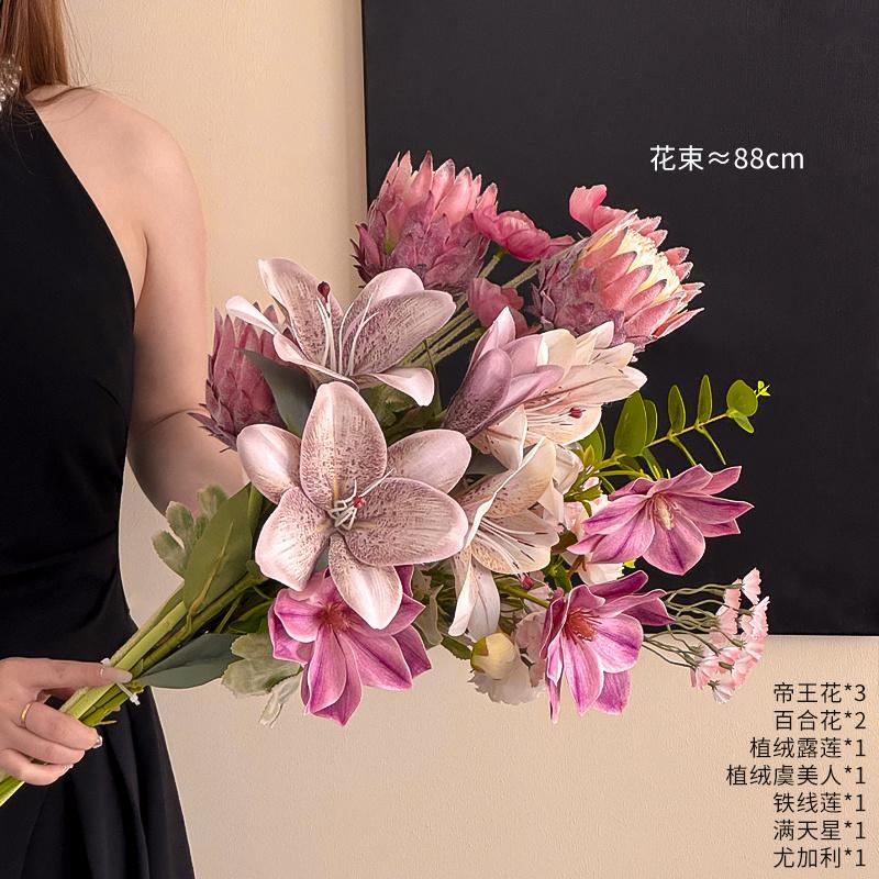 Французские Роскошные Искусственные Цветы Искусственные Имитированные Букеты Цветов Высококлассные Реалистичные Реквизиты для Фотографии День Матери Свадебный Декор