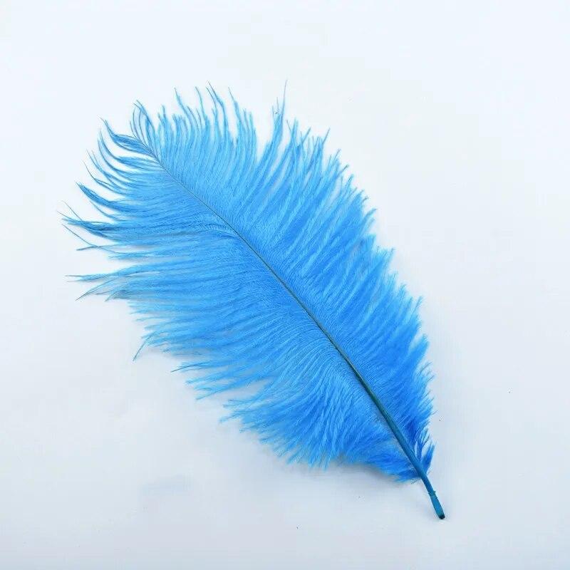 20 шт./лот, цветные страусиные перья для украшения, 15-40 см, белые перья для поделок, декор из перьев, рукоделие, свадебные аксессуары