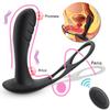 Male Prostate Massage Lock Vibrator Wireless Remote Control Anal Plug Massager Toy
