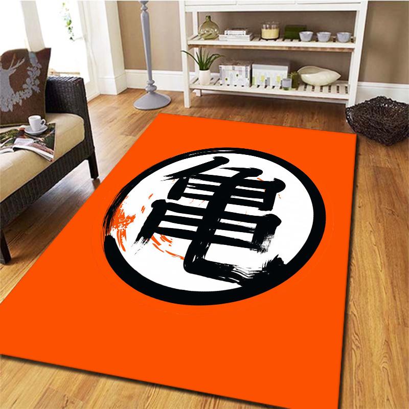 Dragon Ball Z Logo Carpet Rug For Living Room Bedroom Home Sofa Decoration Kids Play Nonslip Floor Mat