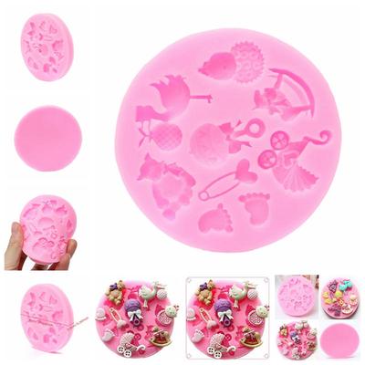 Силиконовая форма для детского душа, форма для торта, форма для выпечки шоколада, сахарный декор