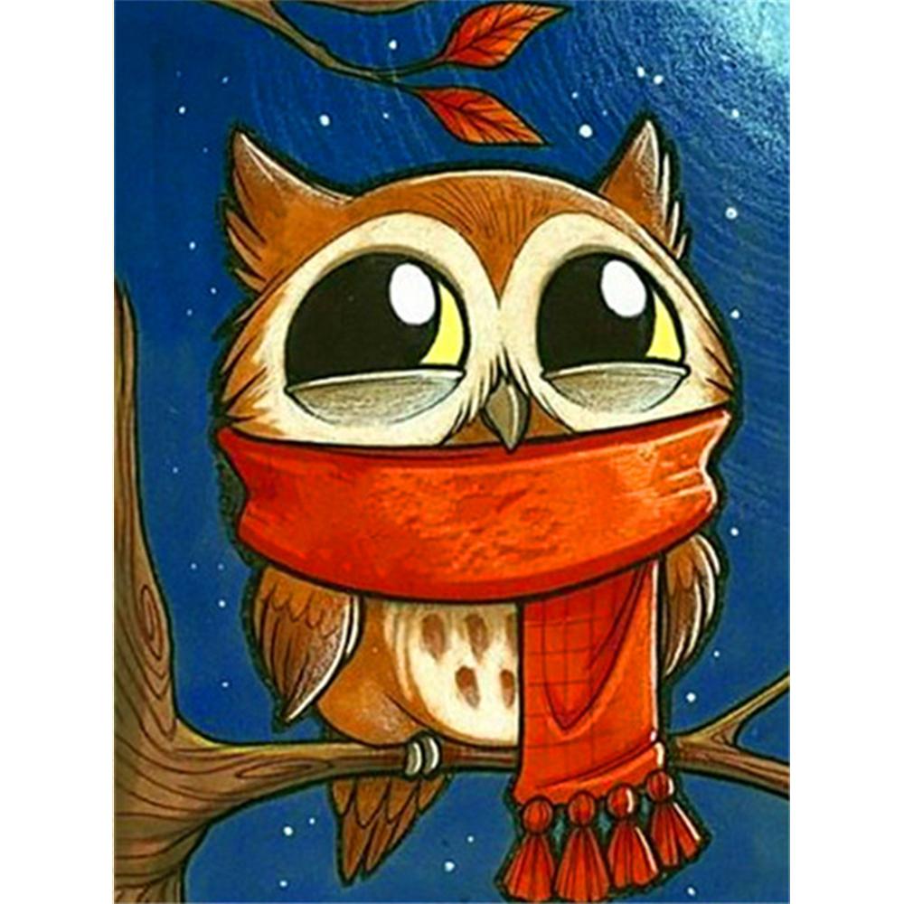 Алмазная картина Новая Сова 5D Алмазная вышивка Крестом Животные Стразы Мозаика Распродажа Decortion