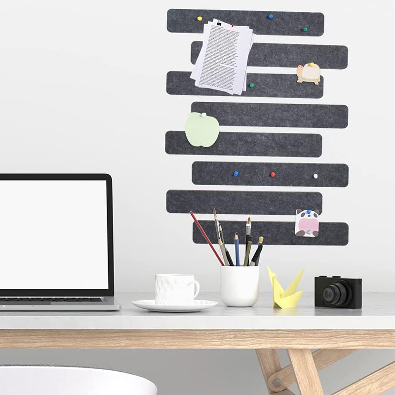 Display Cork Pictures Notice Tack Self Memo Bulletin Pin Message Strip Board Felt Wall Strips