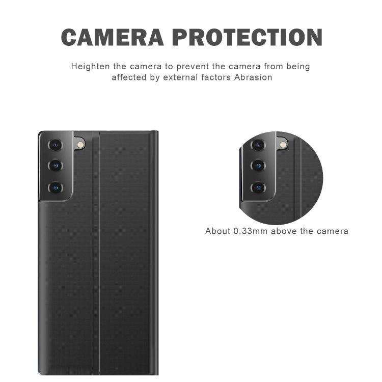 Для Samsung Galaxy S21 FE Чехол-книжка с текстурой ткани и держателем