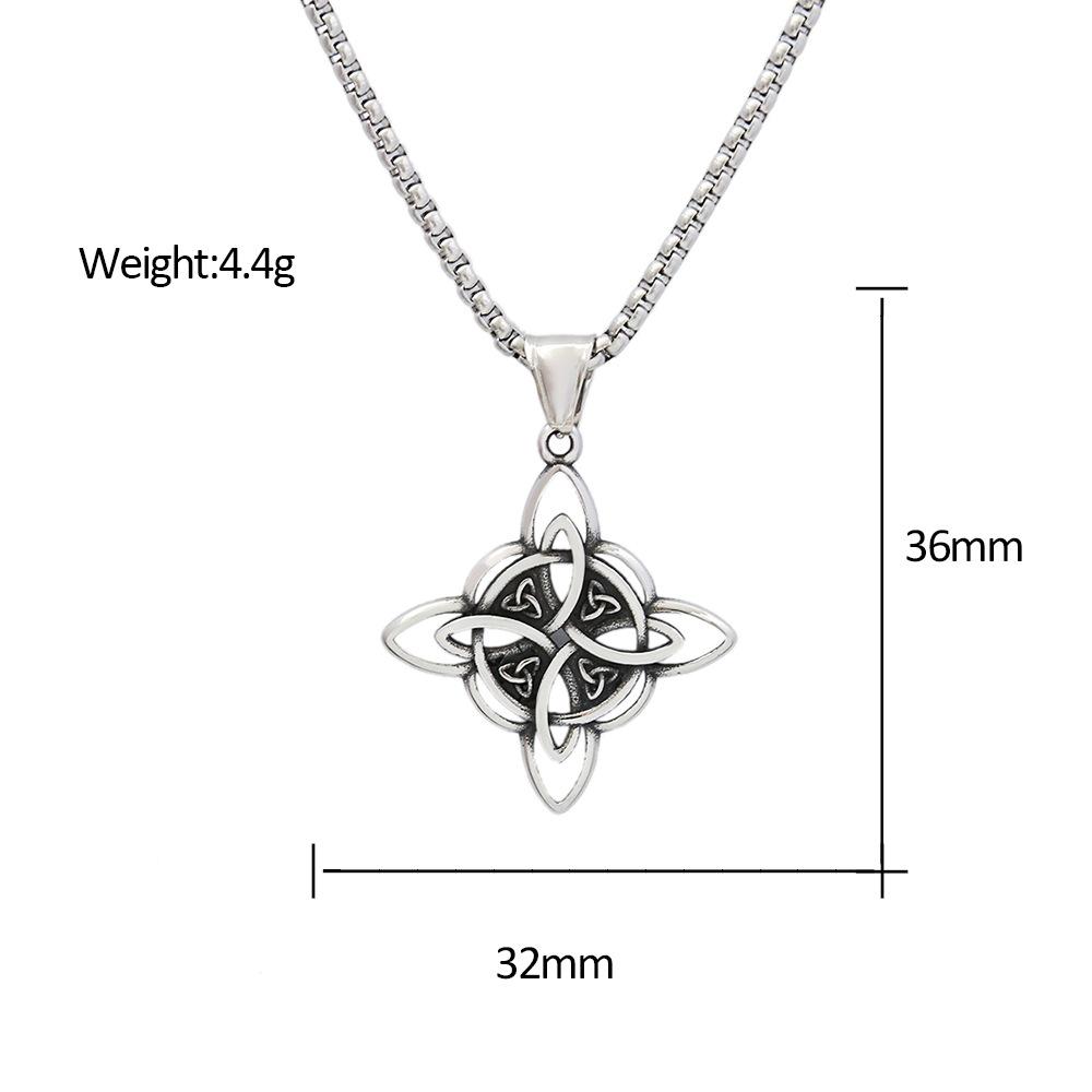 New Viking Celtic Knot Pendant Titanium Steel Retro Personalized Fashion Necklace