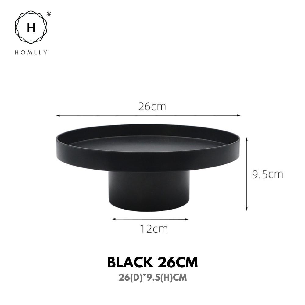 Homlly Uii Round Decorative ABS Storage Tray