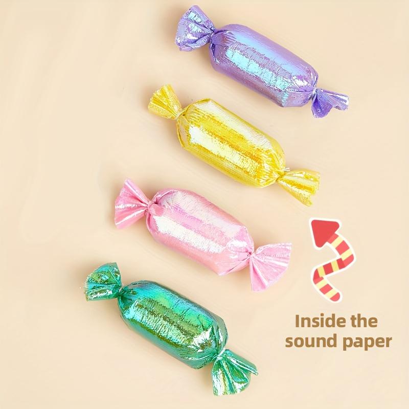 Cat Toy Holiday Crinkle Paper Candy To Stimulate Curiosity and Self-entertainment, Multi-color, Randomly Shipped