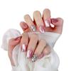 Wearing Nail Handmade  Short Ballet Cat Eye False Nail Removable