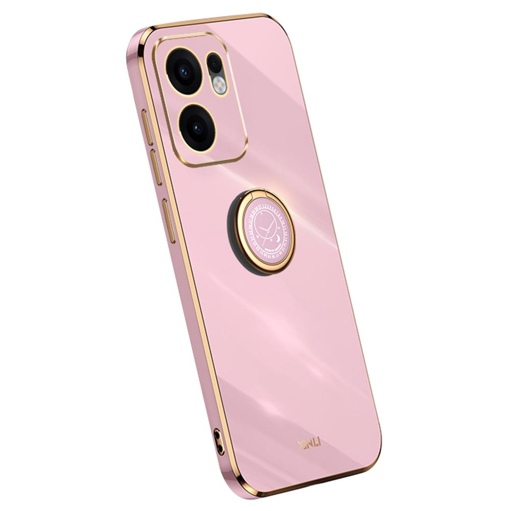 XINLI For Oppo Reno13 F 5G Case Ring Kickstand Electroplating TPU Phone Cover