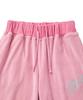 DEINET Rose Typo Capri Jogger Pants In Pink