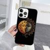 Индийская рука, держащая лицо Солнца и Луны, Чехол для телефона для iPhone 17 Air 15 16 Чехол 11 13 14 Pro Max 12 Plus Max Fundas