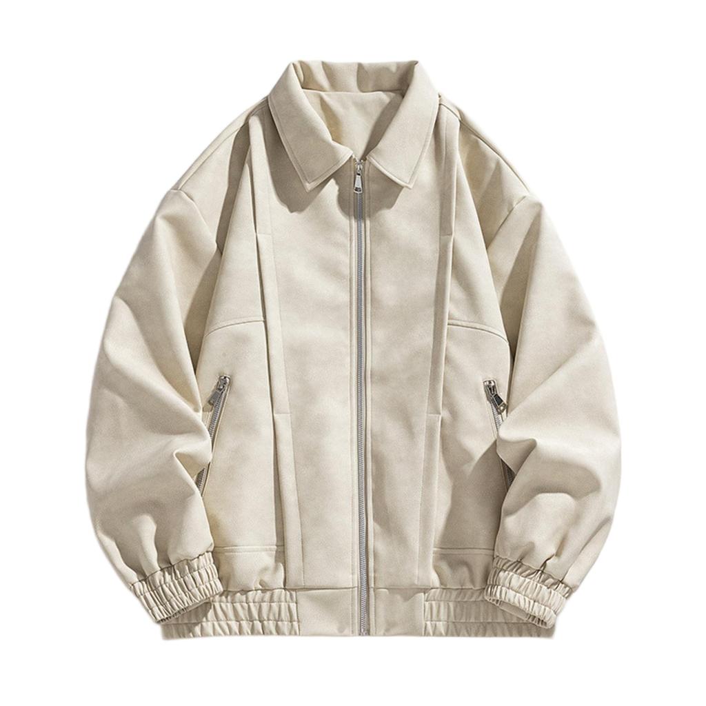 Handsome Fashion Flight Lapel Jacket All Kinds Of Loose Casual Retro Jacket