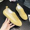 2025 Spring New Niche Retro Canvas Shoes Lace-up Color Matching Forrest Gump Shoes Casual Shoes Versatile Board Shoes
