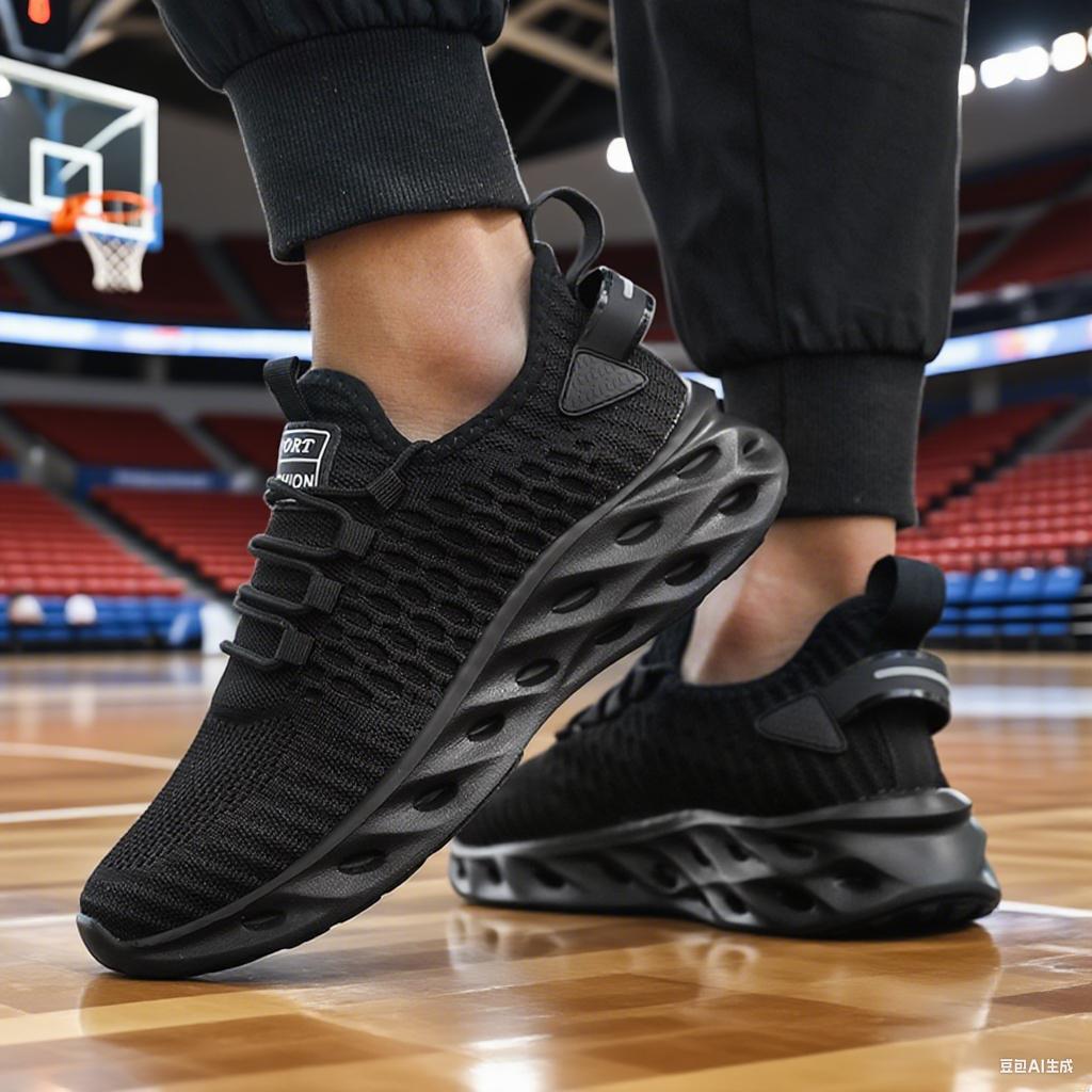 Summer Light Men Running Shoes Innovative Trendy Uppers Street Fashion Sports Shoe Comfortable Non Slip Basketball Shoes For Men