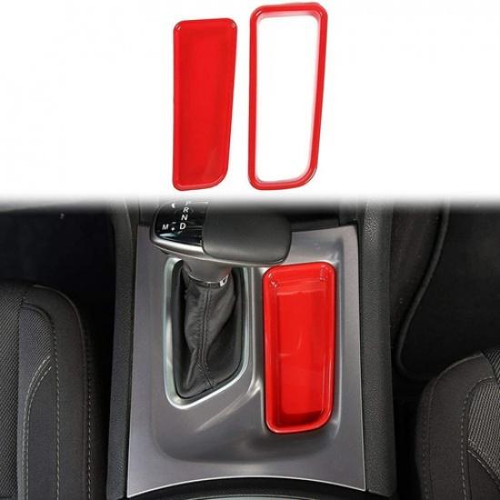 Red Central Console Interior Exterior Decor Set Cover Trim for Dodge Charger 15+