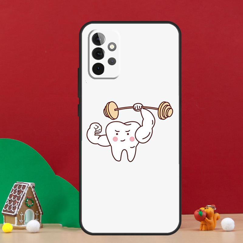 Милый чехол для зубов и стоматолога для Samsung Galaxy A56 A33 A13 A36 A23 A52 A32 A12 A54 A34 A14 A16 A53 A15 A35 A55 A17