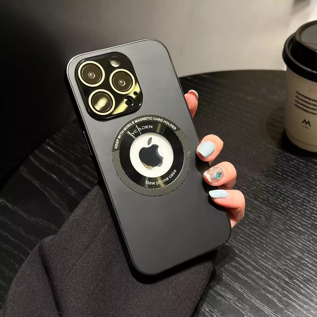 Apple 16promax Leakage Mark Magnetic Suction Phone Case Apple 15 Original 14 Lens Film Soft Edge Cover