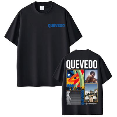 Графические футболки Rapper Quevedo 2026 EL BAIFO для унисекс, женщин, Харадзюку, винтажные, готические, повседневные, 100% хлопок, оверсайз