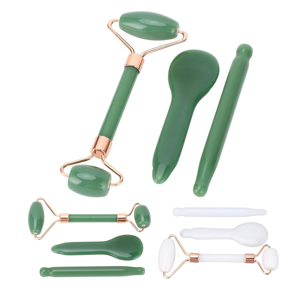 Face Relaxation Jadestone Roller Gua Sha Tools Double Head Manual Massage Facial Relaxation Massage 