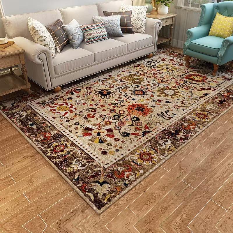 Europe Persia Bohemia Style Luxury Carpet Living Room Sofa Bedroom Study Kitchen Entrance Door Mat Non-slip Retro Home Decor Rug