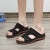 Fashion Summer Women Wedge Slippers Premium Orthopedic Sandals Open Toe Vintage Casual Slippers Female Platform Retro Shoes Slides Women