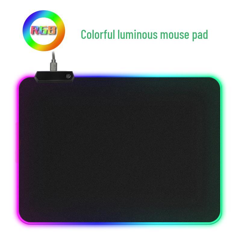 XL RGB LED Игровой коврик для мыши и клавиатуры - Нескользящий киберспортивный коврик для стола