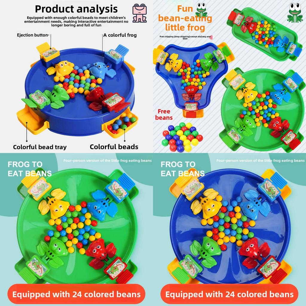 Лягушка, поедающая бобы. Семейная интерактивная настольная игра из пластика для детей и подростков