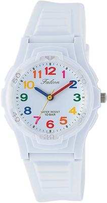 Часы Citizen Falcon White 10 ATM Водонепроницаемые Q&Q VS06-001 для мальчиков,