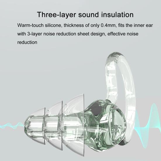 Звуковые вилки, 1 пара, мягкие силиконовые изоляционные беруши для ушей, водонепроницаемые беруши для сна для плавания