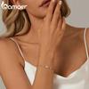 BAMOER из стерлингового серебра 925 пробы, сверкающий браслет-капелька, благородный и элегантный браслет для женщин, повседневная одежда, ювелирные украшения
