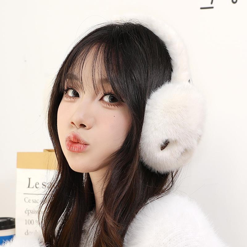 Couple's Winter Bear Paw Earmuffs - Men's and Women's Warm Antifreeze Ear Covers for Cold Weather.
