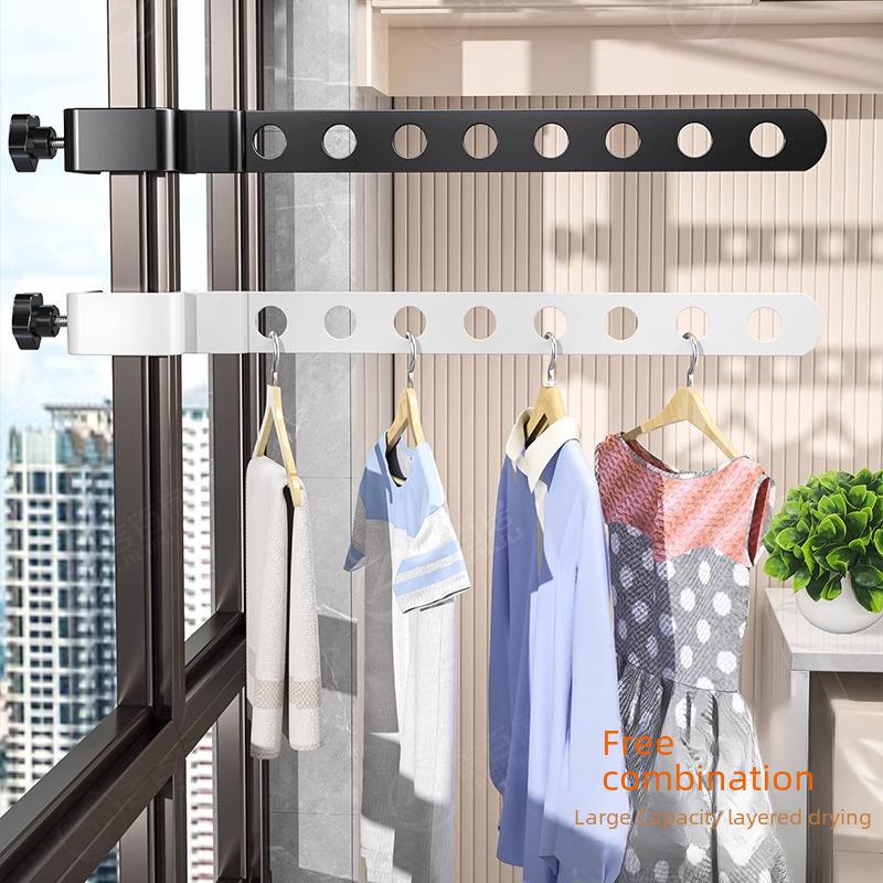 Бесшовная сушилка для белья для дома и балкона с пряжкой — универсальная для детского и домашнего использования