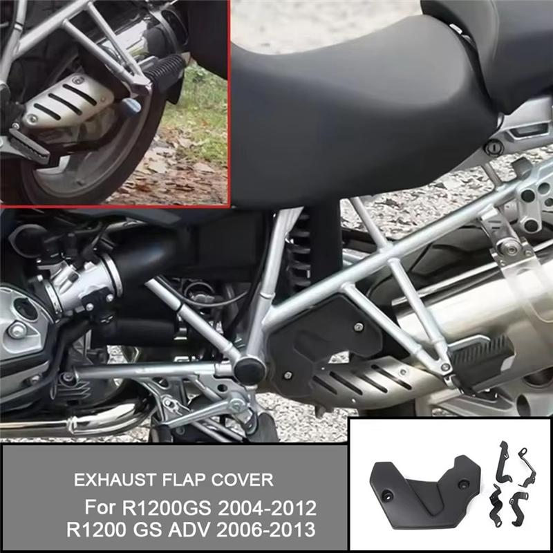 A16P-Motorcycle Accessories Exhaust Flap Cover Upper Frame Middle Side Panel For BMW R1200GS 2004-2012 R1200 GS ADV 2006-2013