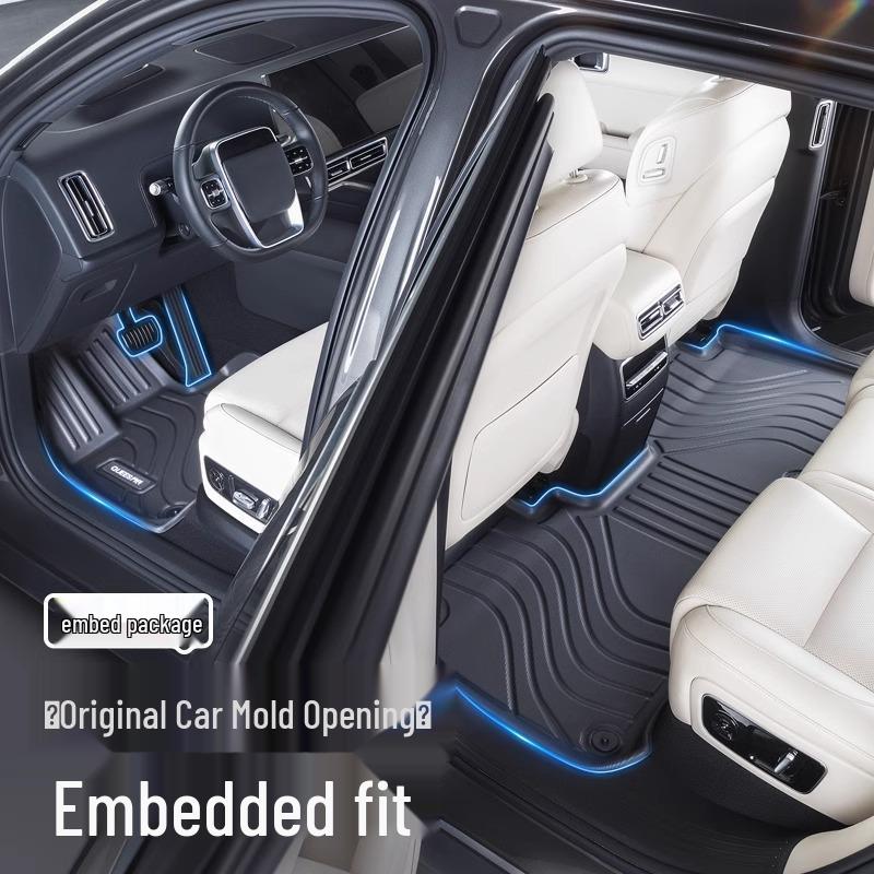 TPE All-Weather Floor Mats for Buick: Envision PLUS, Regal, LaCrosse, Excelle e5, Verano, Blue 6