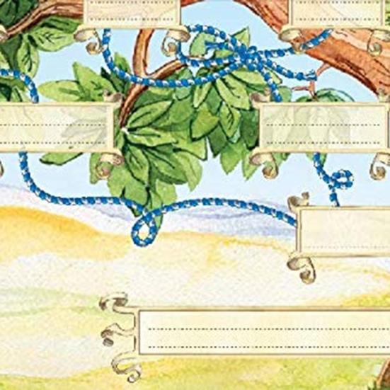 Плакат с диаграммой генеалогического древа 6 поколений, подвесная ткань, заполняемая диаграмма родословной, празднует