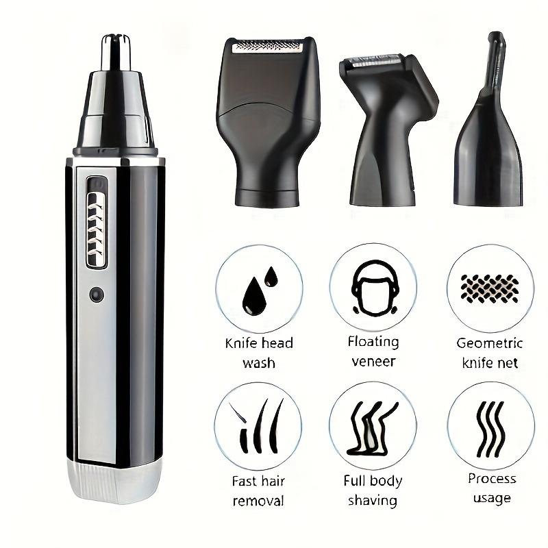 Профессиональный набор для стрижки мужских и женских волос - беспроводной триммер для ушей, носа и бровей с перезаряжаемым никелевым аккумулятором емкостью 400 мАч, зарядка через USB