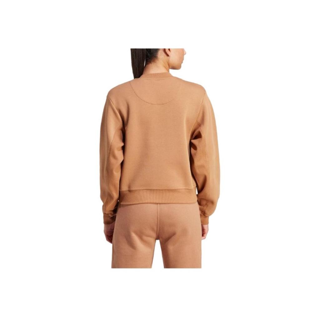 Adidas Свитшот с логотипом и рукавами реглан, женские топы, коричневый цвет IT8282