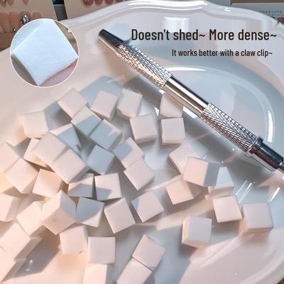 Профессиональная ручка-спонж для скретчинга ногтей из нержавеющей стали с нескользящими зажимами для градиентного румянца - Салонные инструменты.