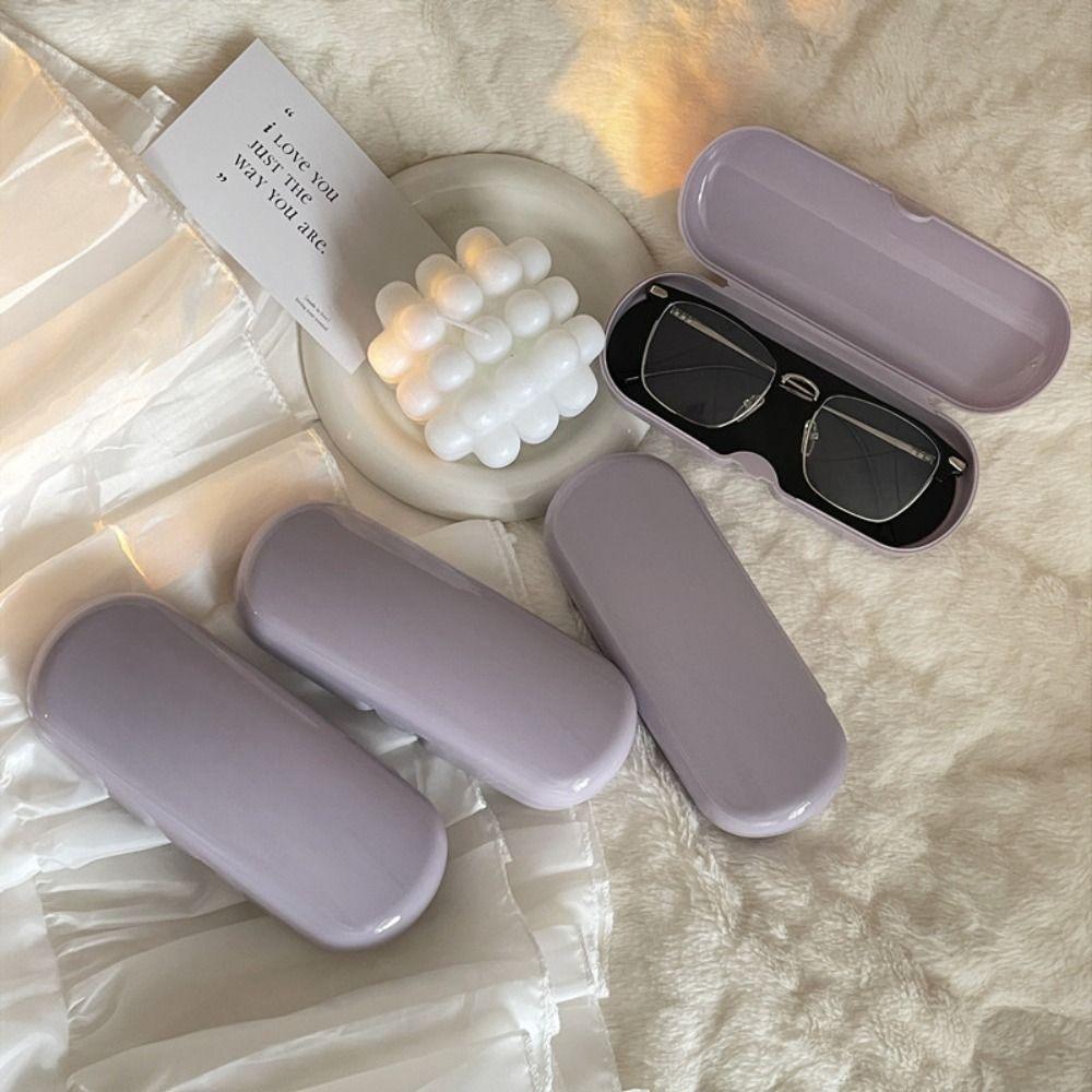 Solid Color Eyewear Bag Wear-resistant Glasses Box Portable Spectacle Case