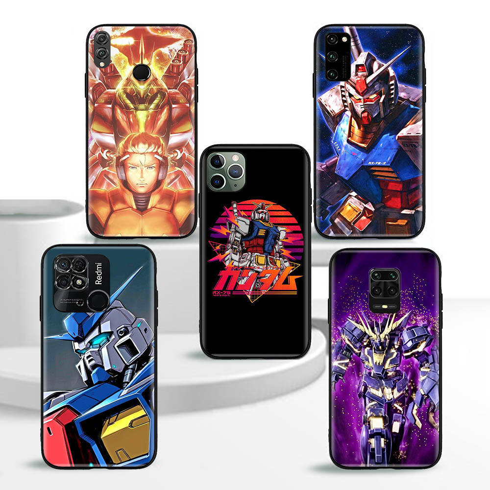 W-19 Gundam Meister Soft Case for Xiaomi Redmi 10A 10C 12C 13C 9A 9C 9T A3 A3X Note 8 9 10 11 12 13 Poco F5 F6 M6 X3 X6 C50 C51 C55 C65 Pro Plus 4G 5G