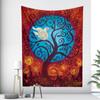 Древо жизни большой размер украшения дома художественный гобелен фантастическая сцена Богемия Таро настенный гобелен