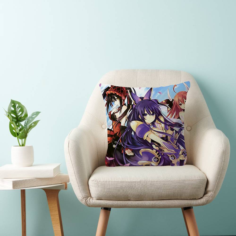 Чехол на подушку с рисунком Date A Live, дюймы, деревенский декор, декоративные чехлы для дивана